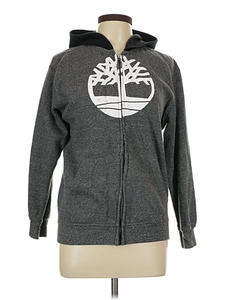Pre-owned Tyche Zip Up Hoodie In Gray