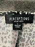 Perceptions Animal Print Silver Cocktail Dress Size L - photo 7