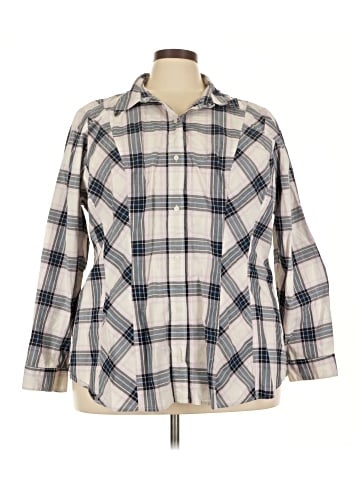 Lane Bryant Long Sleeve Button-Down Shirt (view 1)