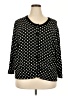 Cable & Gauge Polka Dots Black Cardigan Size 2X (estimated) - photo 1