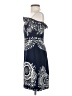Beth Bowley 100% Cotton Paisley Blue Cocktail Dress Size 2 - photo 5