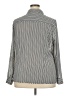 Notations 100% Polyester Chevron-herringbone Silver Long Sleeve Blouse Size 2X - photo 2