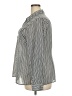 Notations 100% Polyester Chevron-herringbone Silver Long Sleeve Blouse Size 2X - photo 5