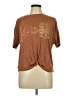 True Craft Brown Short Sleeve Top Size L - photo 1