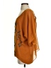 Piko 100% Polyester Orange 3/4 Sleeve Blouse Size S - photo 5