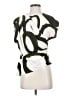 Zara 100% Polyester Green Ivory Sleeveless Blouse Size S - photo 1