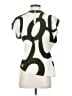 Zara 100% Polyester Green Ivory Sleeveless Blouse Size S - photo 2