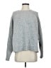 Carly Jean Solid Silver Pullover Sweater Size S - photo 1