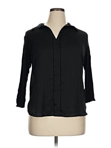 Daisy Fuentes 3/4 Sleeve Button-Down Shirt (view 1)