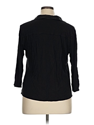 Daisy Fuentes 3/4 Sleeve Button-Down Shirt (view 2)