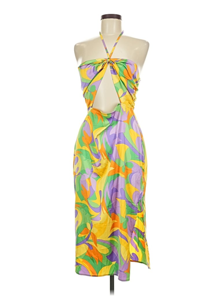Pre-owned Danielle Bernstein Cocktail Dress In Yellow