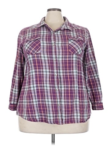 Bit & Bridle 3/4 Sleeve Button-Down Shirt (view 1)