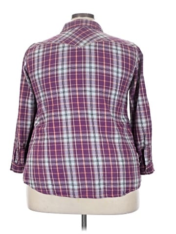 Bit & Bridle 3/4 Sleeve Button-Down Shirt (view 2)