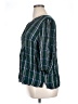 Croft & Barrow 100% Rayon Green 3/4 Sleeve Button-Down Shirt Size 1X - photo 5