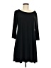 MSK Solid Black Casual Dress Size M - photo 1
