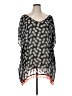 No Boundaries 100% Polyester Gray Black Swimsuit Cover Up Size XL - photo 1
