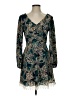 Pink Owl 100% Polyester Paisley Teal Cocktail Dress Size S - photo 1