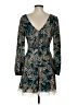 Pink Owl 100% Polyester Paisley Teal Cocktail Dress Size S - photo 2