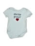 Rabbit Bear 100% Organic Cotton Graphic Blue Short Sleeve Onesie Size 3-6 mo - photo 1