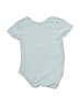 Rabbit Bear 100% Organic Cotton Graphic Blue Short Sleeve Onesie Size 3-6 mo - photo 2