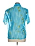 Prianka's Collection 100% Polyester Blue Short Sleeve Blouse Size XL - photo 2