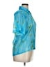Prianka's Collection 100% Polyester Blue Short Sleeve Blouse Size XL - photo 4