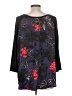 Le Lis Floral Black 3/4 Sleeve Top Size L - photo 2