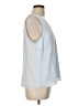 Nine West 100% Polyester Blue Sleeveless Blouse Size L - photo 4