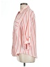 BCX Stripes Orange 3/4 Sleeve Button-Down Shirt Size L - photo 5