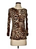 Bold Elements Brown 3/4 Sleeve Top Size S - photo 1