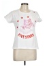 Assorted Brands 100% Cotton Stars White Short Sleeve T-Shirt Size L - photo 1