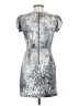 Silence and Noise 100% Polyester Metallic Silver Gray Cocktail Dress Size 0 - photo 2