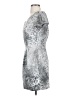 Silence and Noise 100% Polyester Metallic Silver Gray Cocktail Dress Size 0 - photo 5