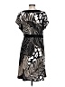 Dana Buchman Print Black Casual Dress Size L (estimated) - photo 2