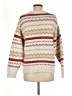American Eagle Outfitters Chevron-herringbone Ivory Pullover Sweater Size M - photo 2