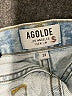 AGOLDE 100% Cotton Hearts Blue Denim Shorts Size 24 waist - photo 3