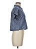 Altar'd State Stripes Blue Short Sleeve Button-Down Shirt Size M - photo 4