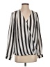 Lumiere 100% Polyester Silver Long Sleeve Blouse Size S - photo 1