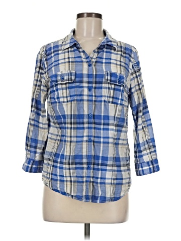 St. John's Bay 3/4 Sleeve Button-Down Shirt (view 1)