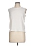 Gap Fit Solid Ivory Sleeveless T-Shirt Size L (tall) - photo 1