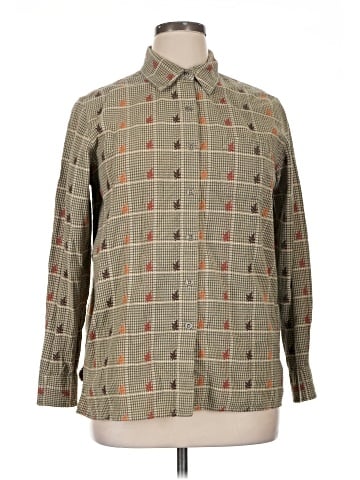 Krazy Kat Long Sleeve Button-Down Shirt (view 1)
