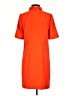 J.Crew 100% Polyester Orange Casual Dress Size 0 - photo 2