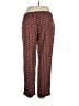 Sonnet James Polka Dots Brown Burgundy Casual Pants Size XL - photo 2