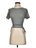 Popular 21 Gray Short Sleeve Top Size S - photo 1