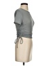 Popular 21 Gray Short Sleeve Top Size S - photo 4