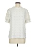 Blooming Jelly 100% Polyester Ivory Short Sleeve Blouse Size M - photo 1