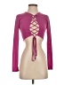 Just Polly Pink Long Sleeve Top Size S - photo 1