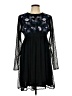Kaari Blue 100% Polyester Black Cocktail Dress Size L - photo 1