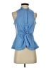 BCBGMAXAZRIA Blue Sleeveless Blouse Size S - photo 1