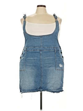 hot topic blue dress Everett' Denim Jumper Dress in Light Wash – Marigold Clothing Co main image 1